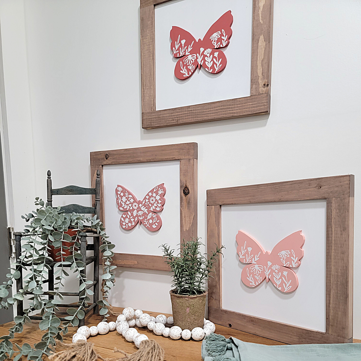 3D Butterfly Wood Signs
