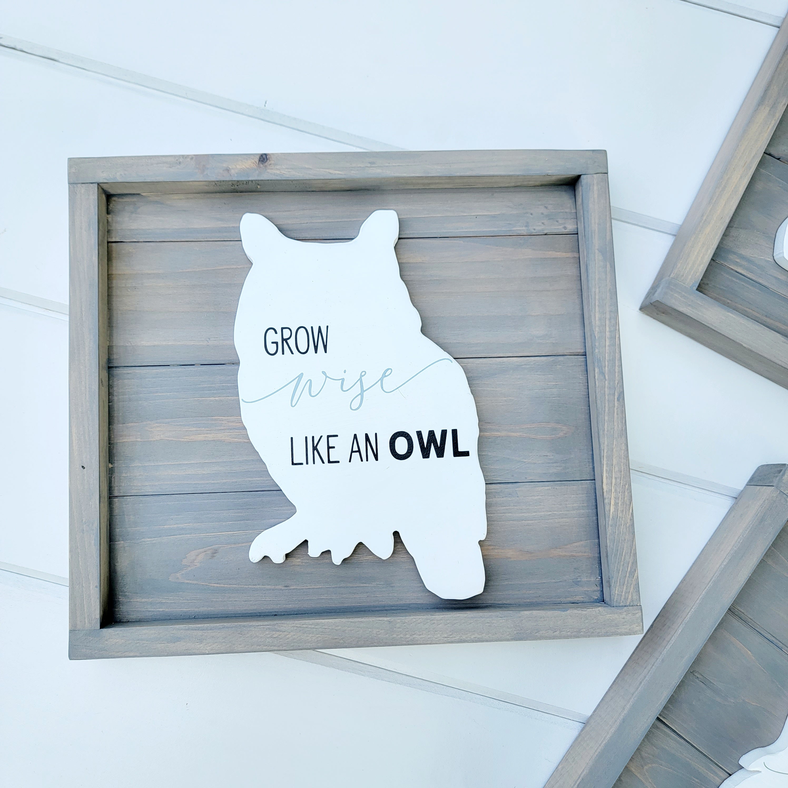 Woodland Animal Wood Signs