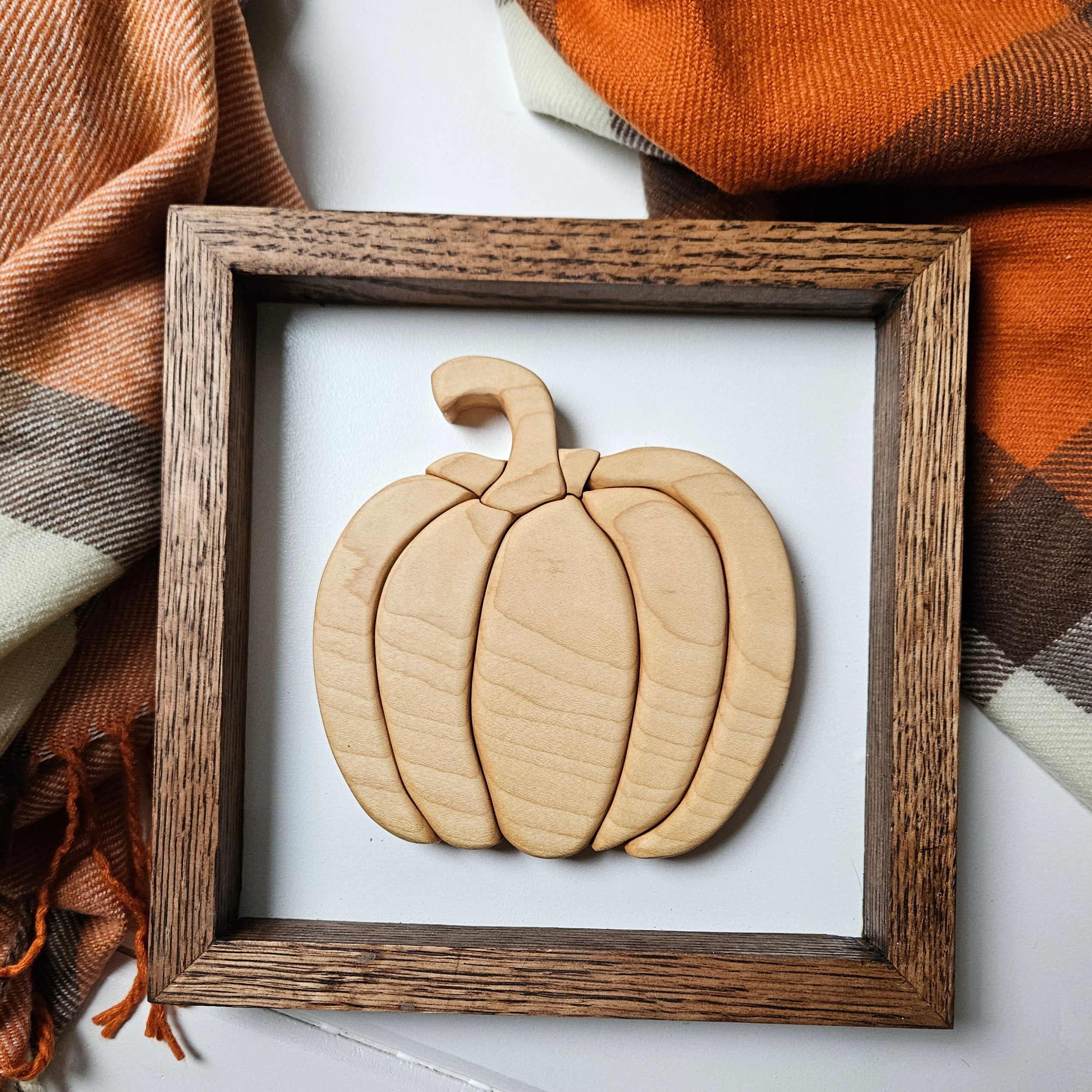 3D Wood Pumpkin Sign