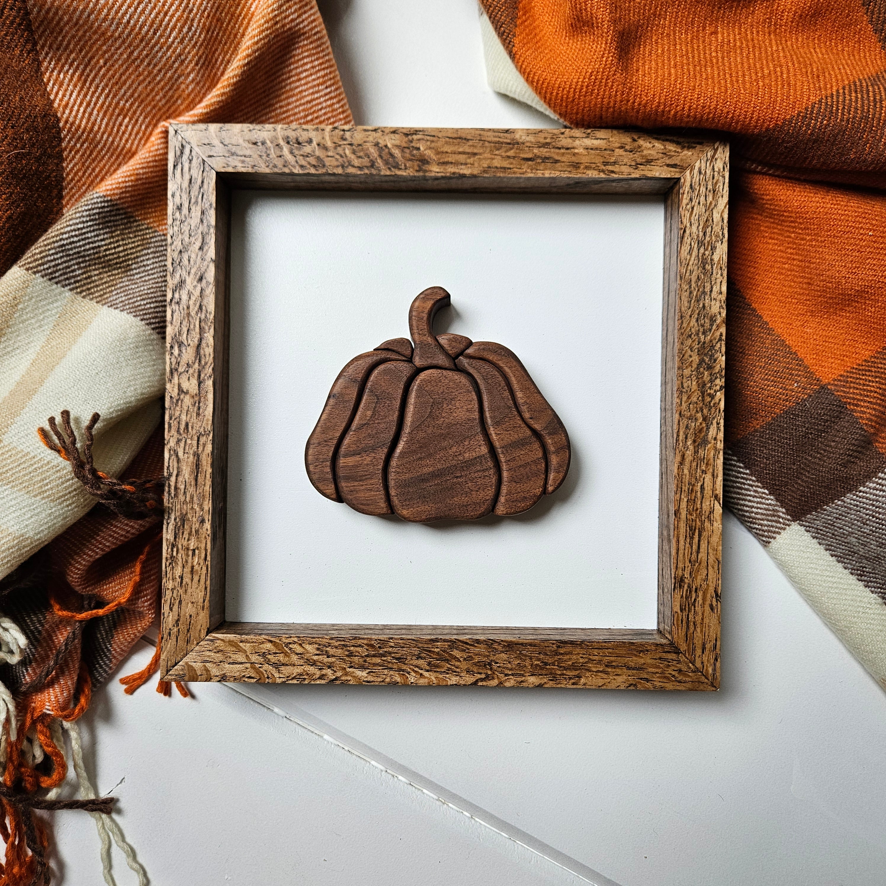 3D Wood Pumpkin Sign