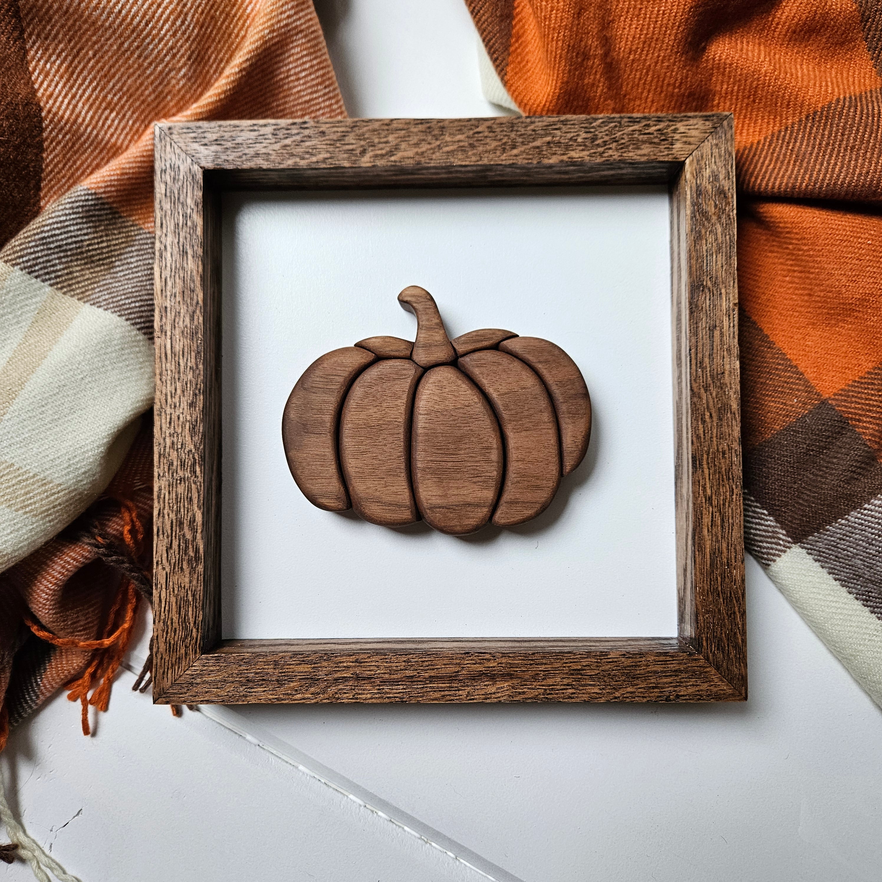 3D Wood Pumpkin Sign