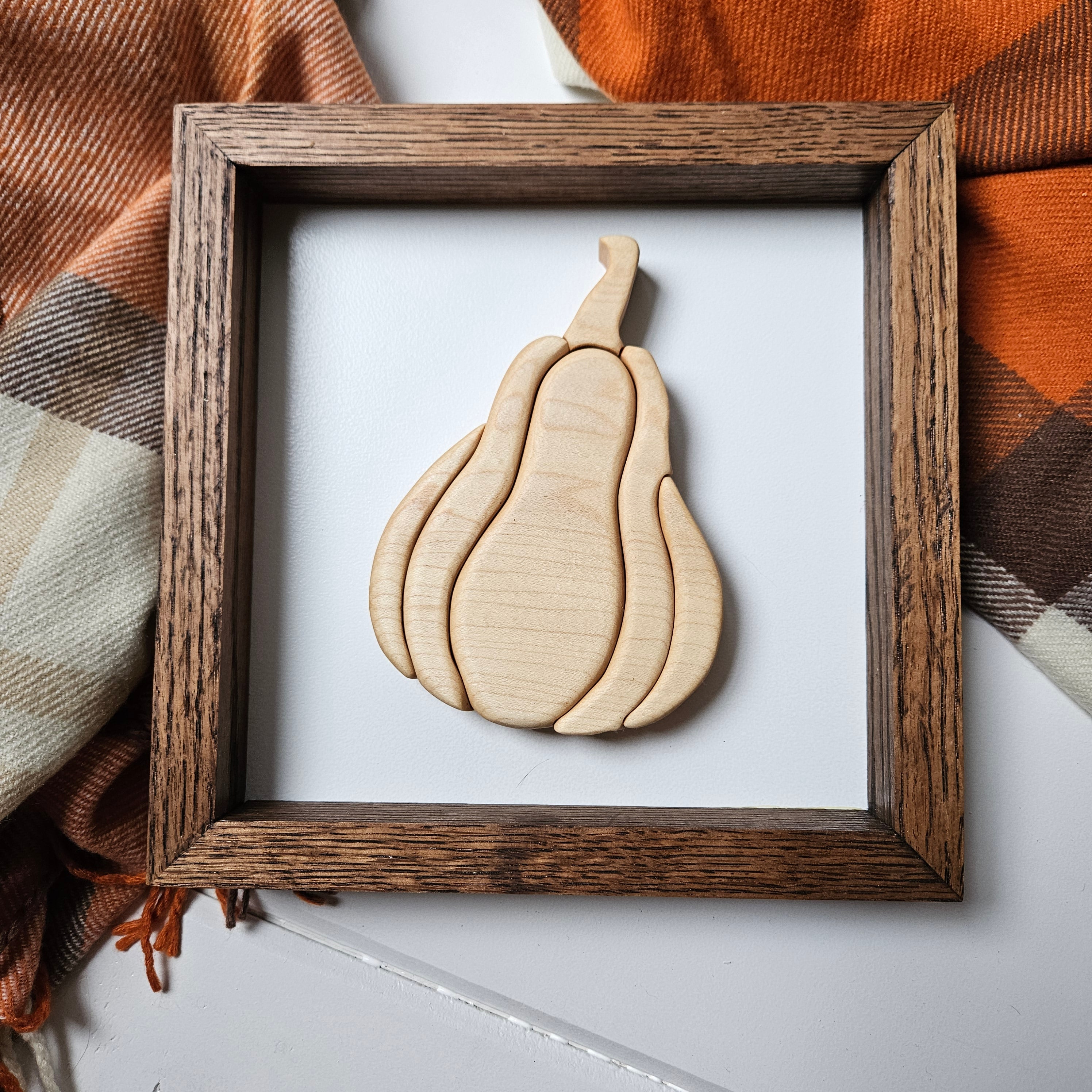 3D Wood Pumpkin Sign