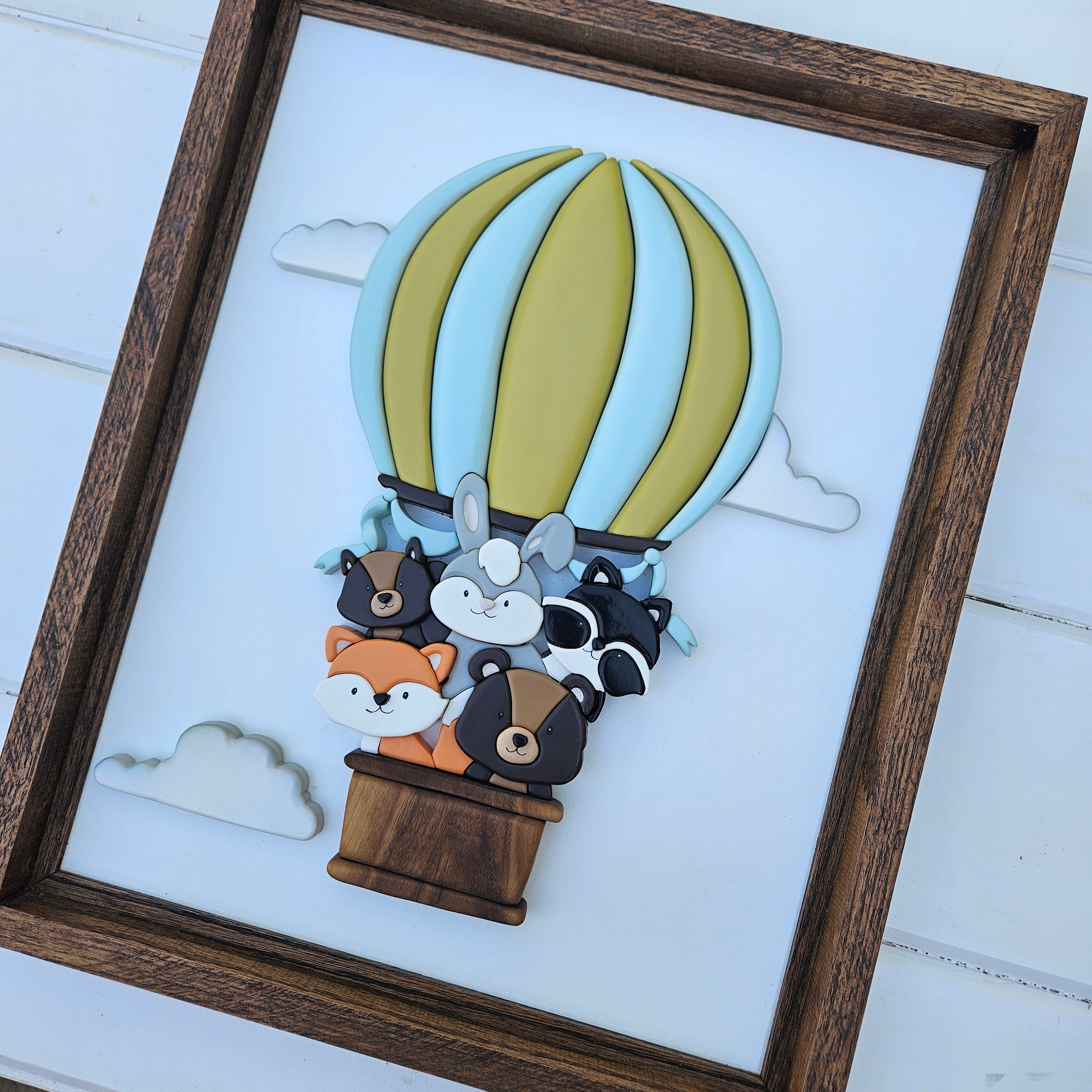 Woodland Hot Air Balloon Sign