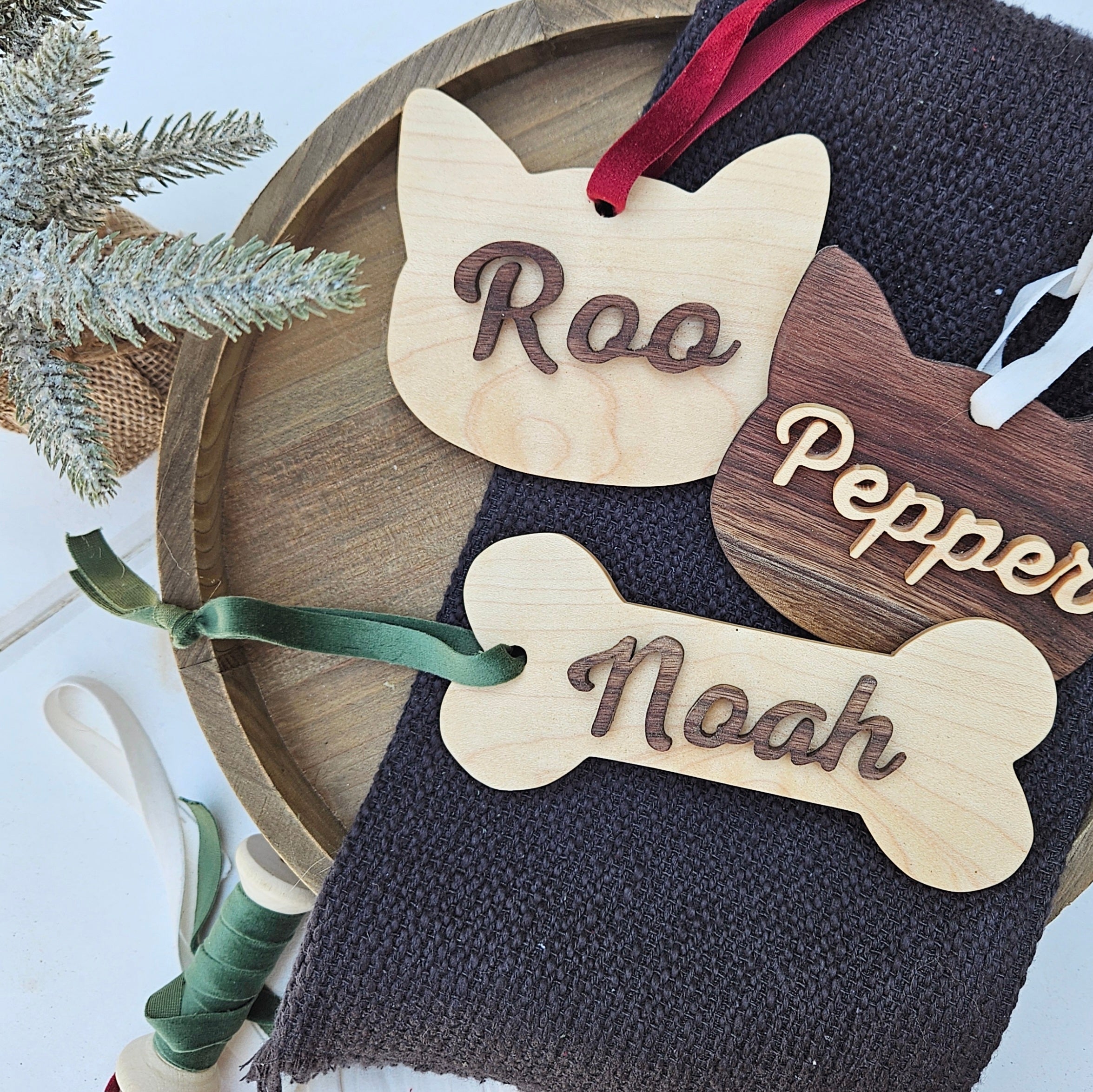 Custom Wood Pet Ornament