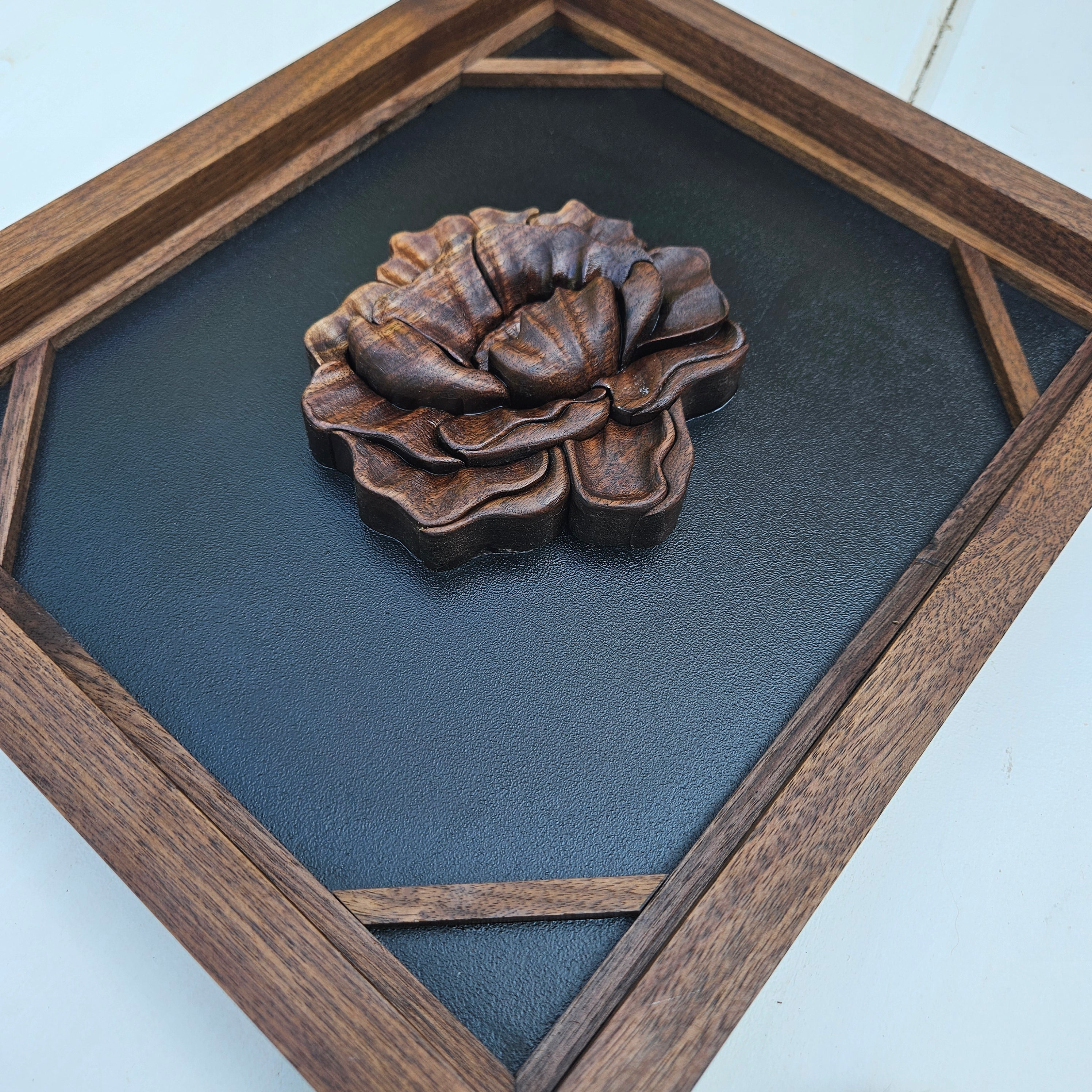 3D Wood Floral