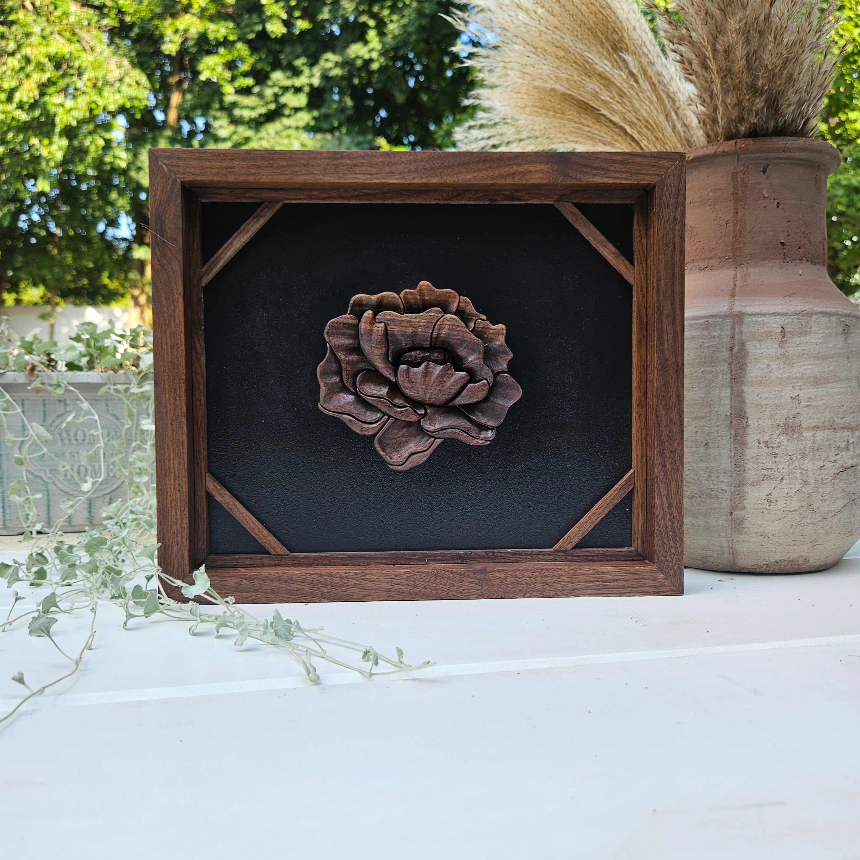 3D Wood Floral