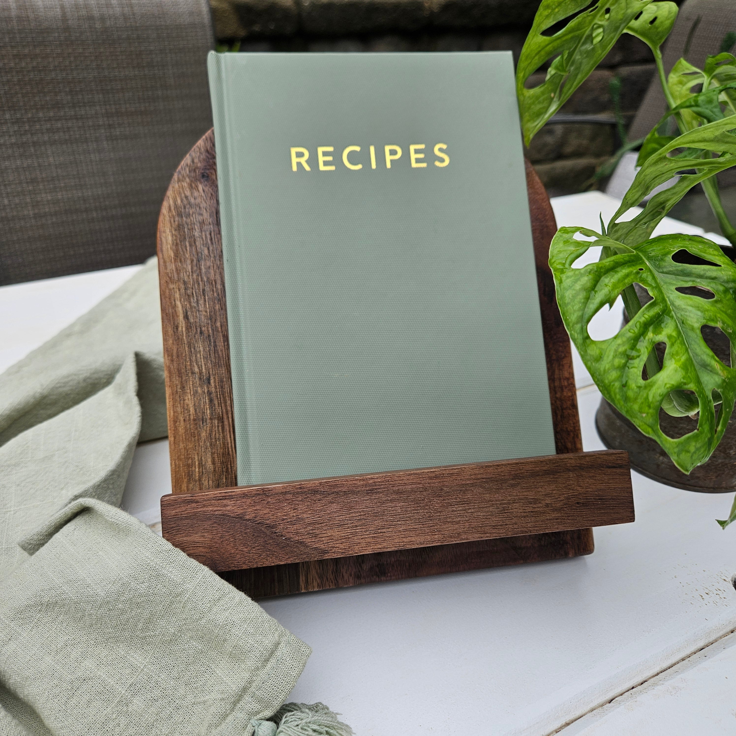 PRE ORDER - Hardwood Walnut Cookbook holder