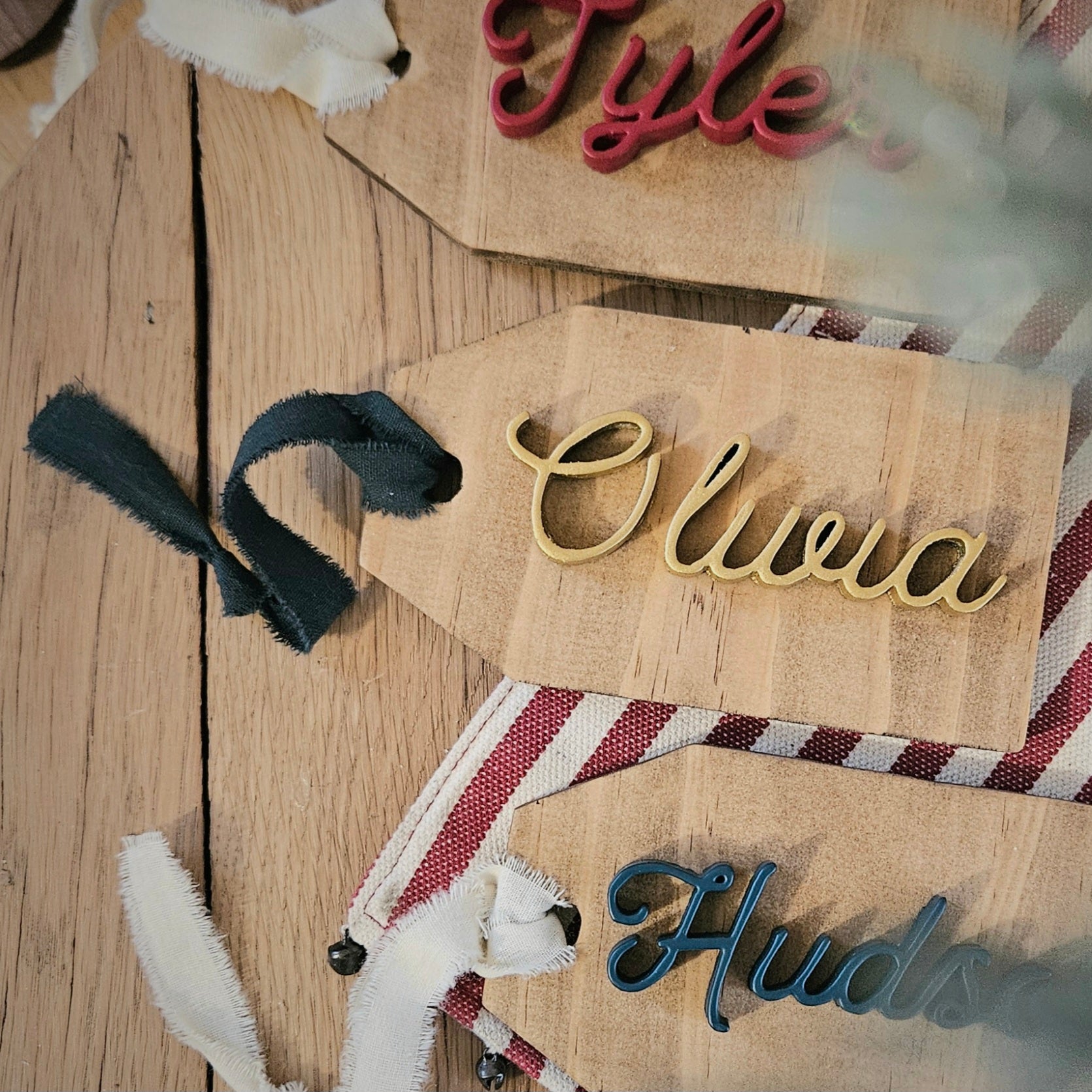 Custom Christmas Stocking Name Tags