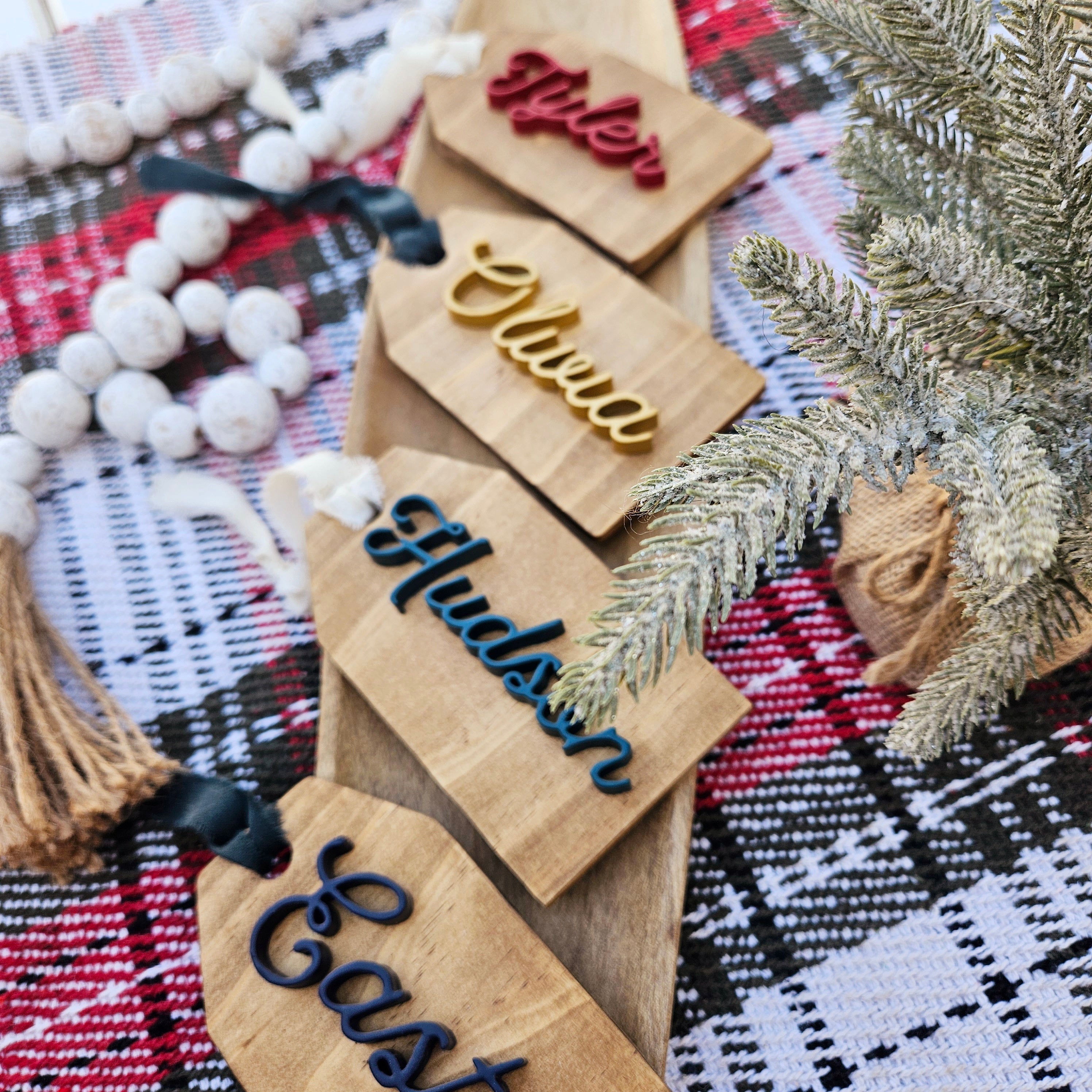 Custom Christmas Stocking Name Tags