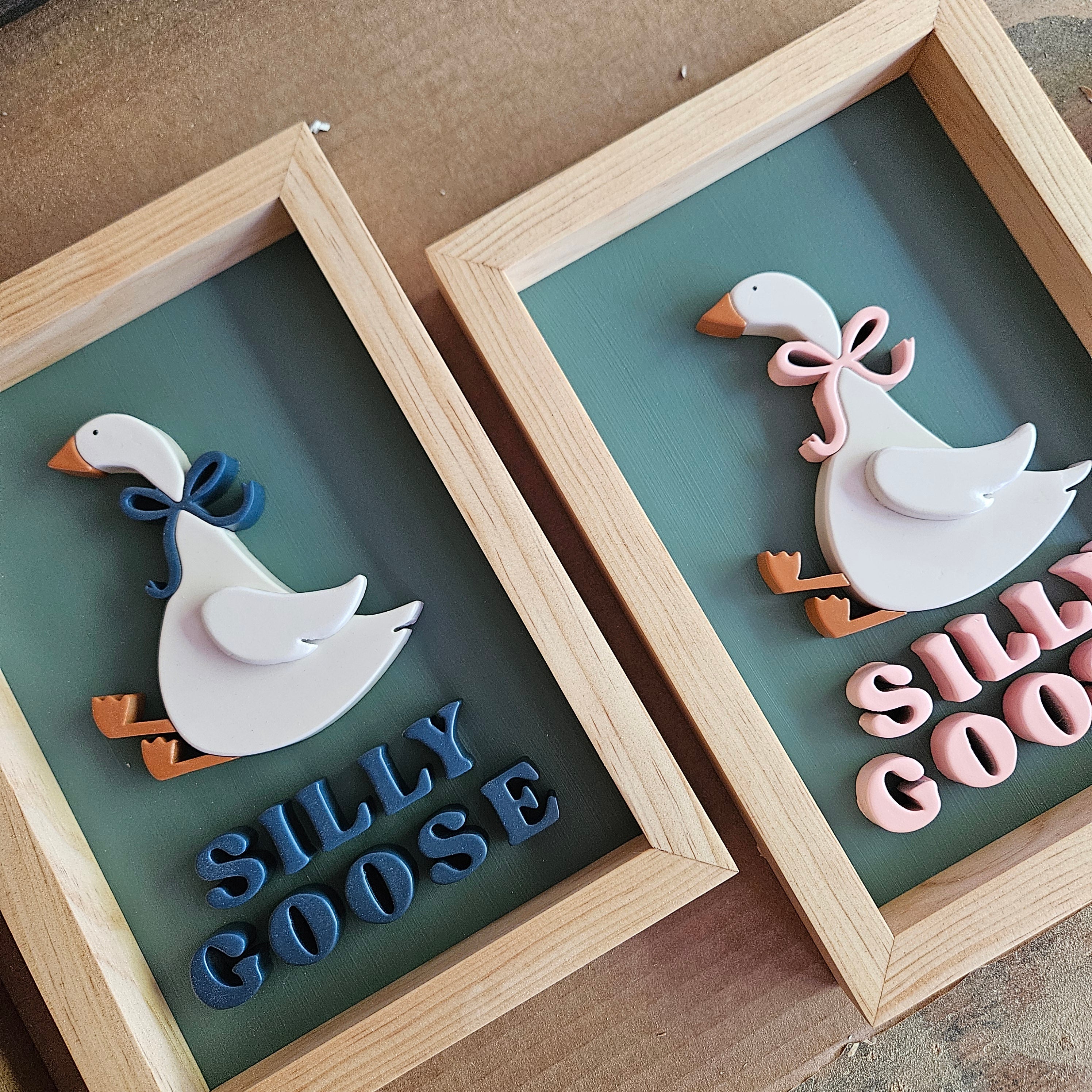 3D Silly Goose Sign