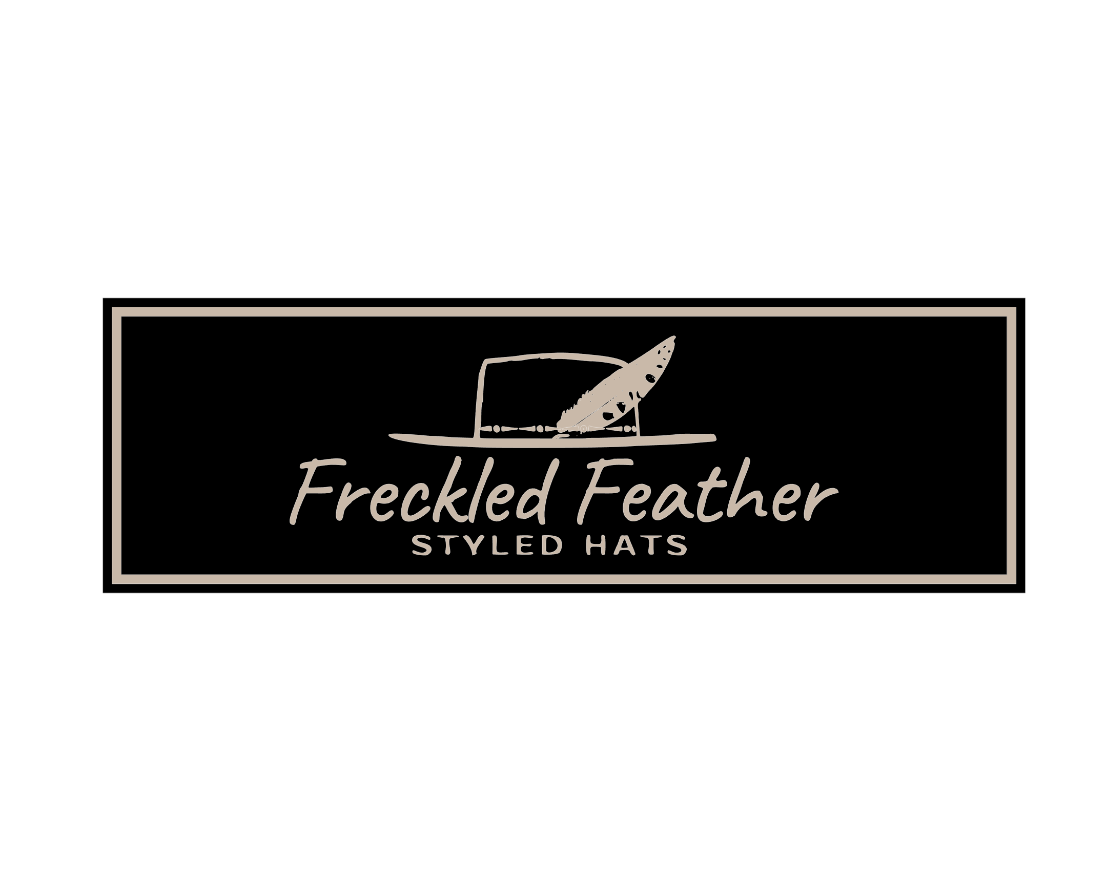 Custom 3D Sign - Freckled Feathers