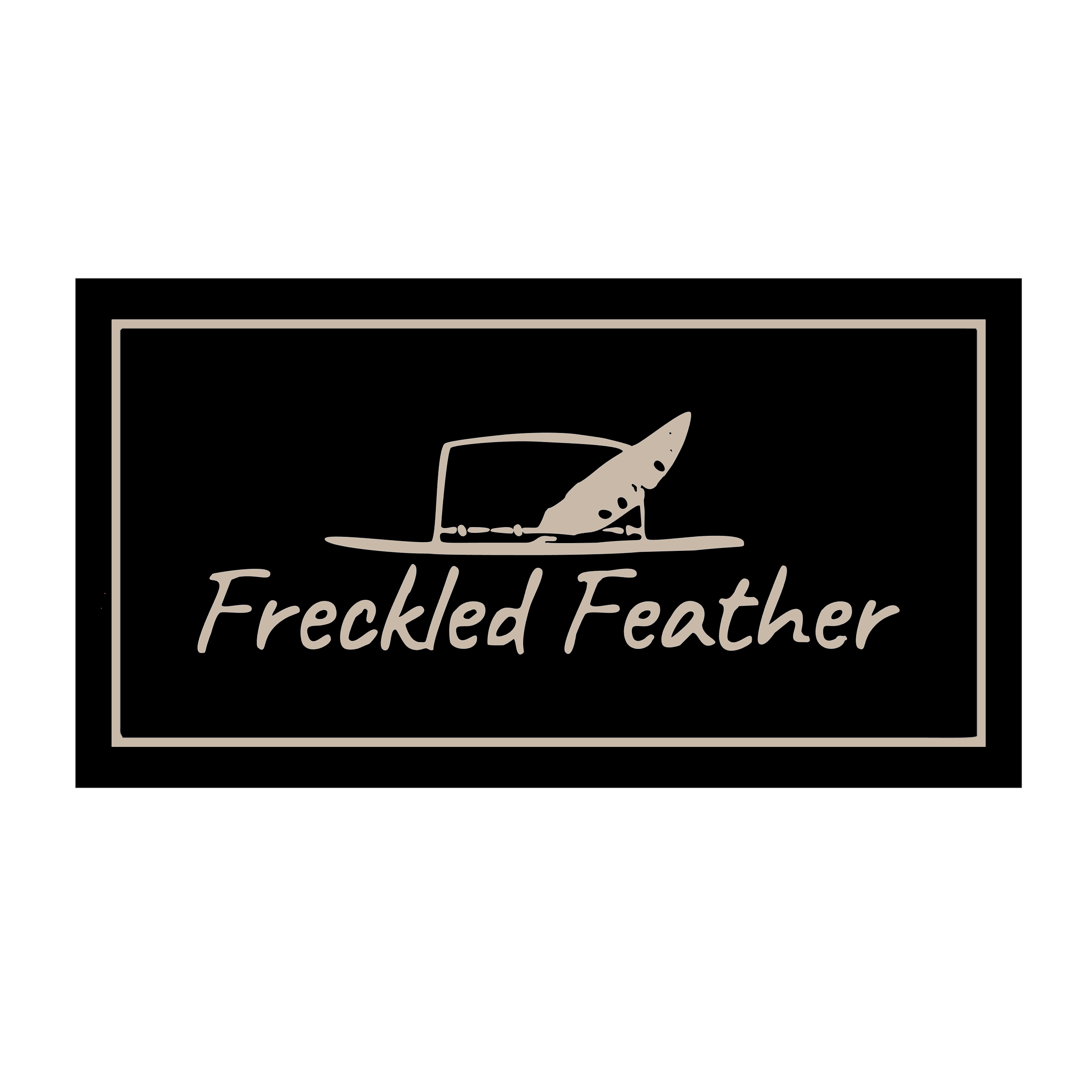 Custom 3D sign for - Freckled Feather