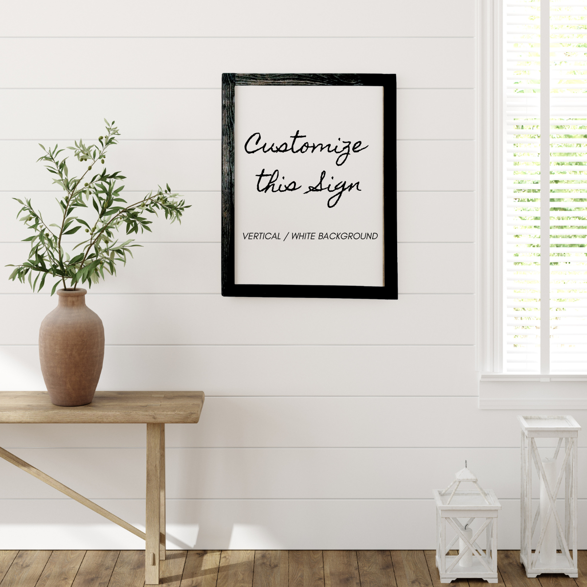 Create your own sign - Custom Vertical Wood Sign