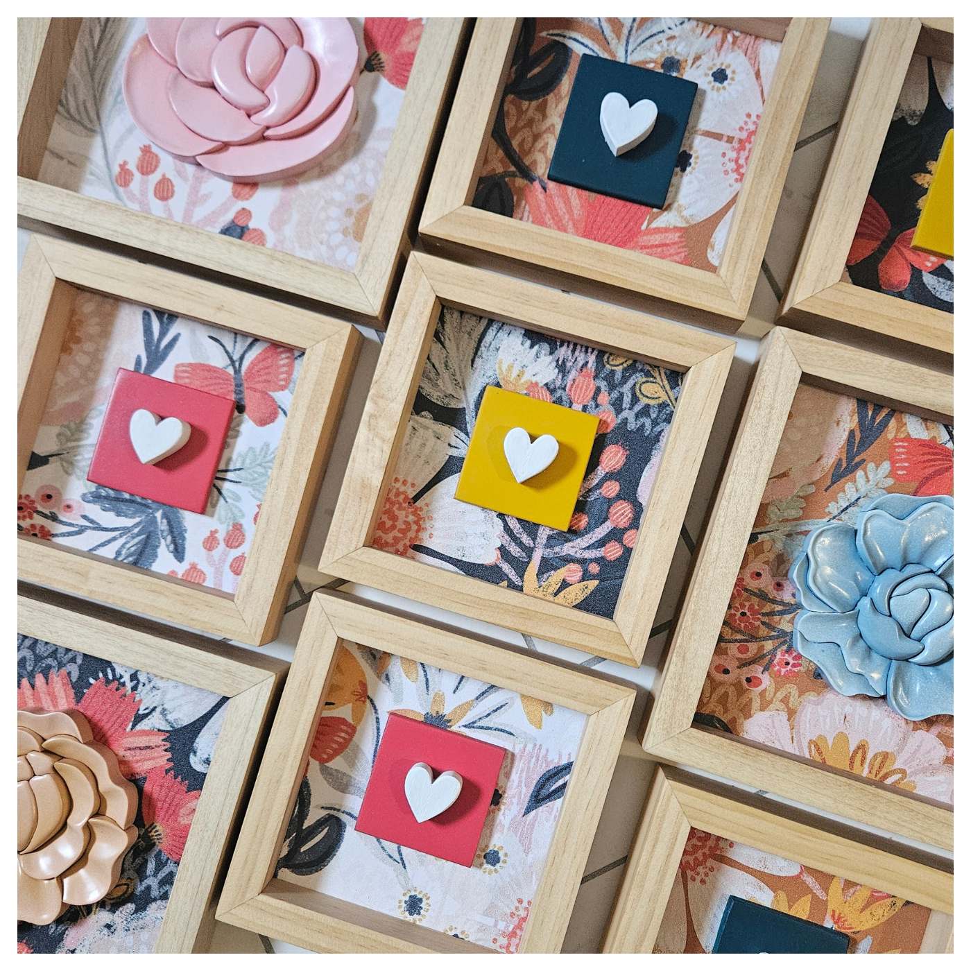 Mini 3D Heart Wood Sign