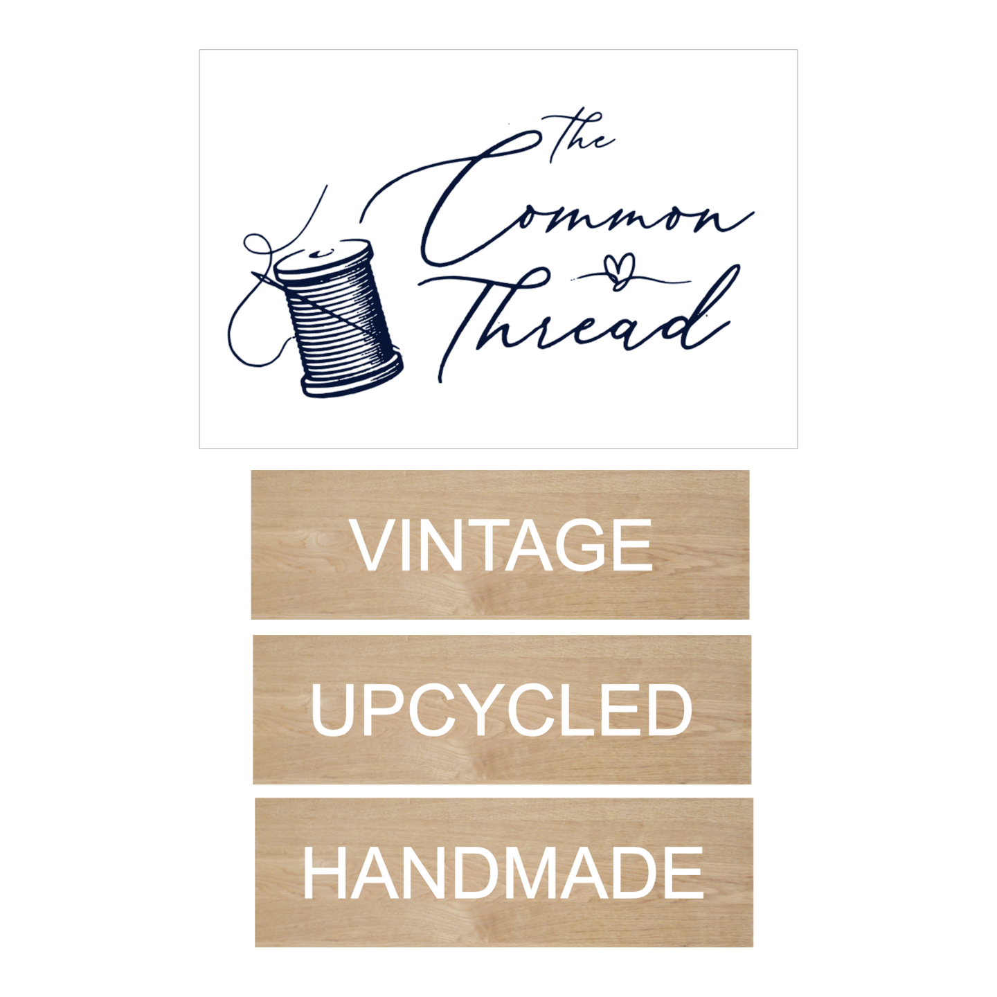 Custom 3D Hanging Sign - The Common Thread