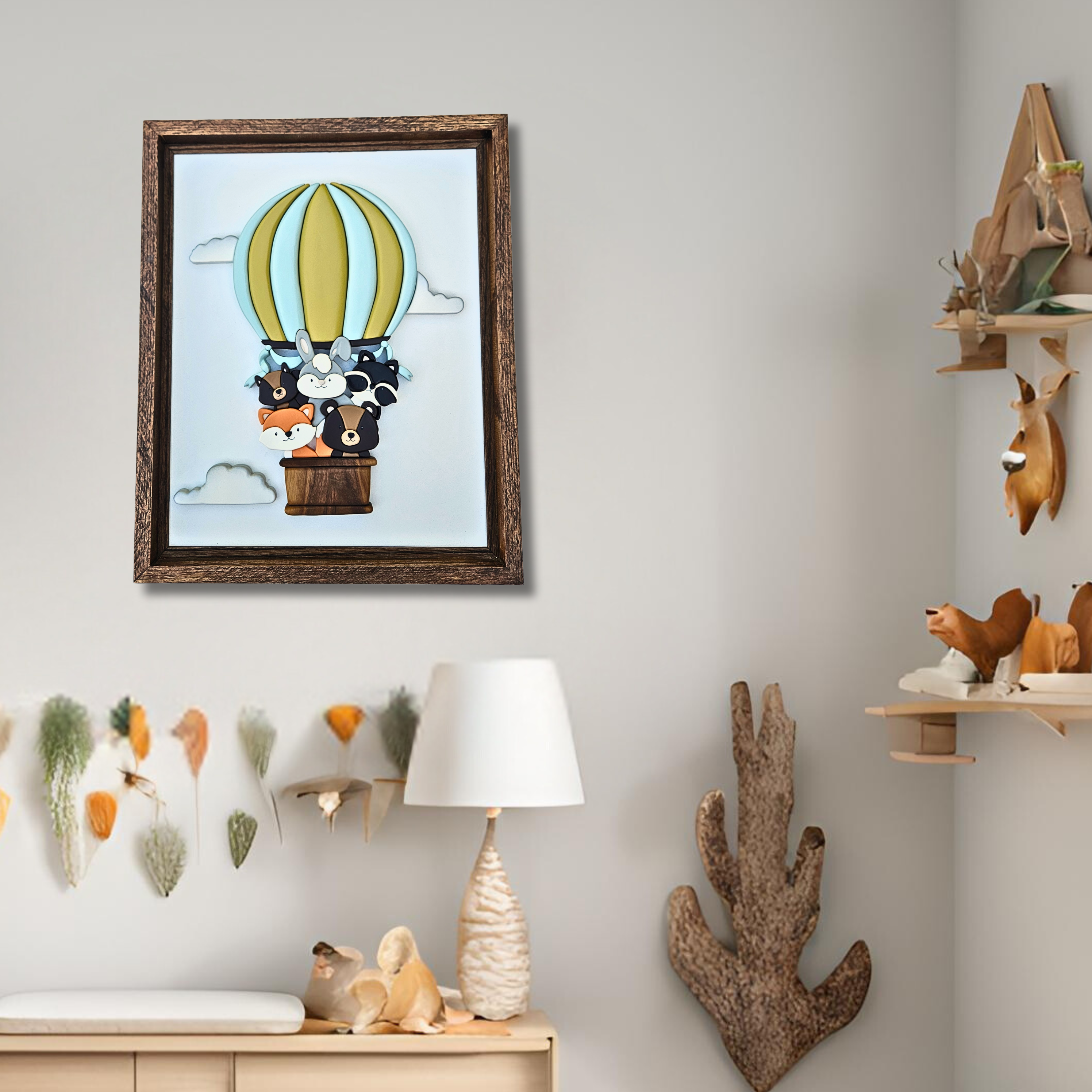 Woodland Hot Air Balloon Sign