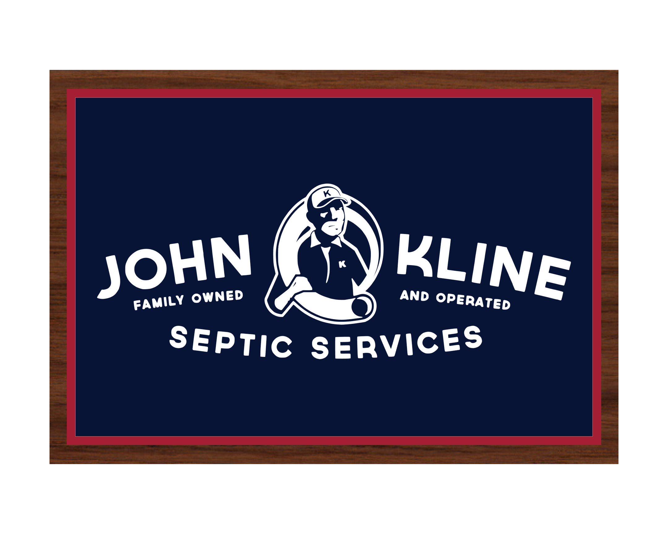 Custom 3D Business Logo - John Kline Septic Services