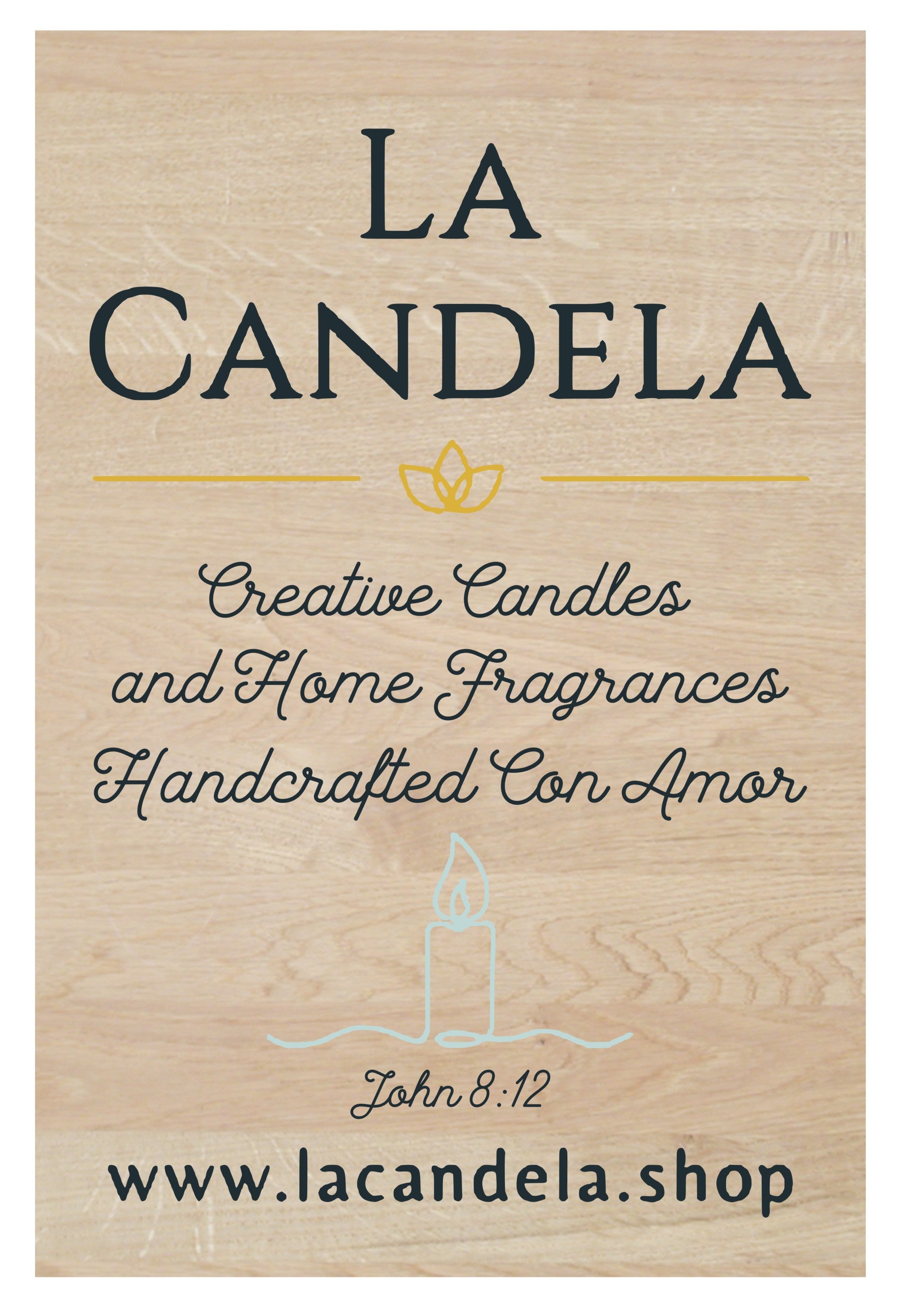 3D Market Floor Display Sign - La Candela