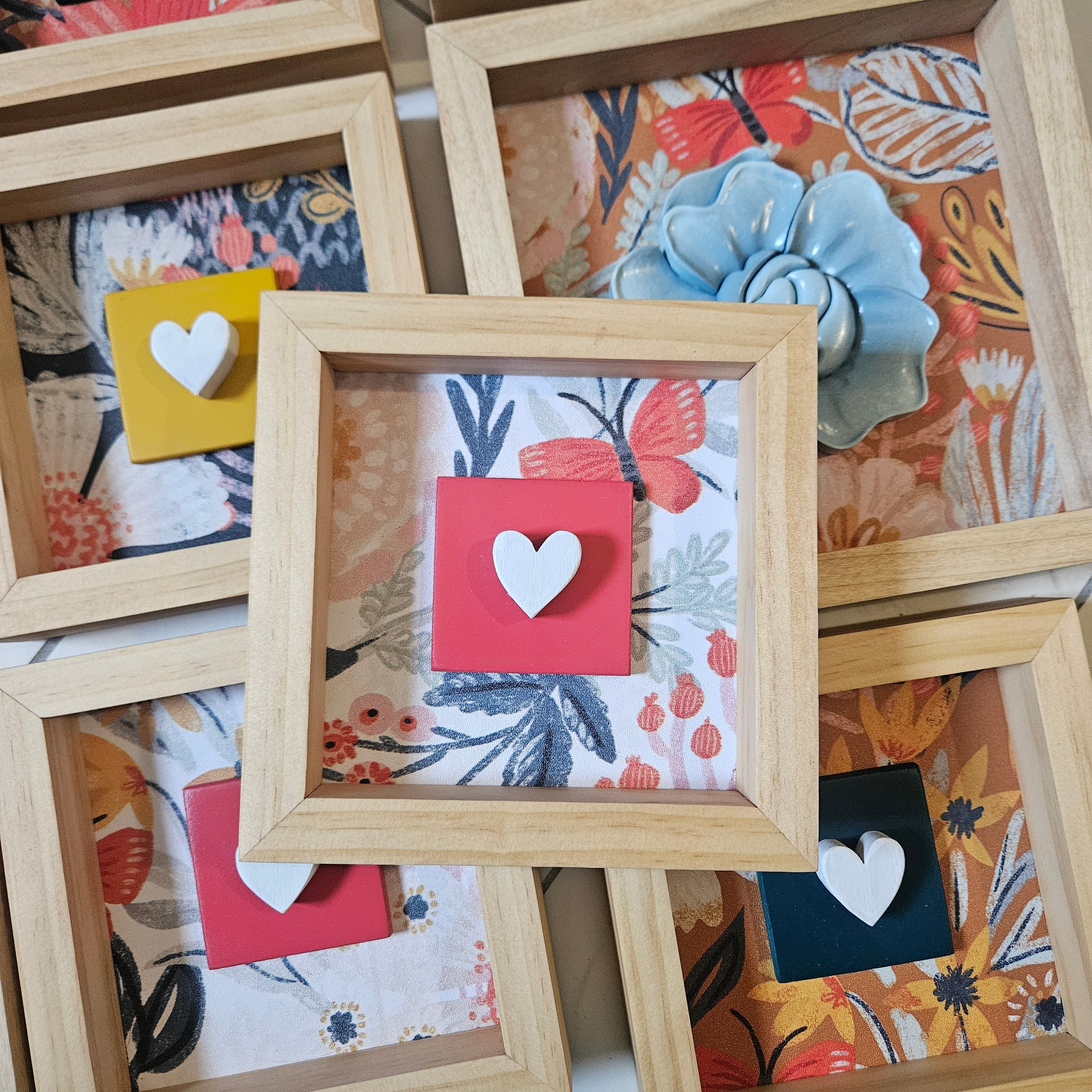 Mini 3D Heart Wood Sign