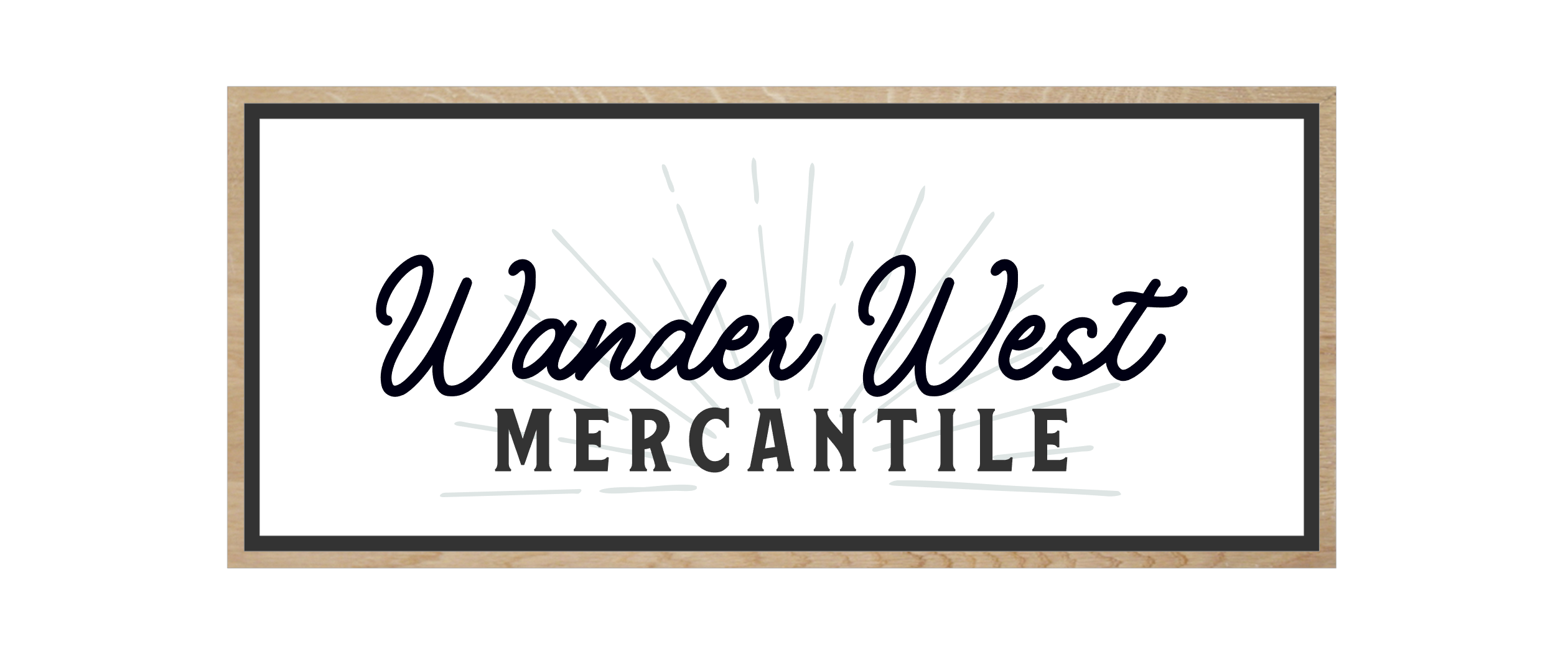 Custom 3D Sign for - Wander West Mercantile