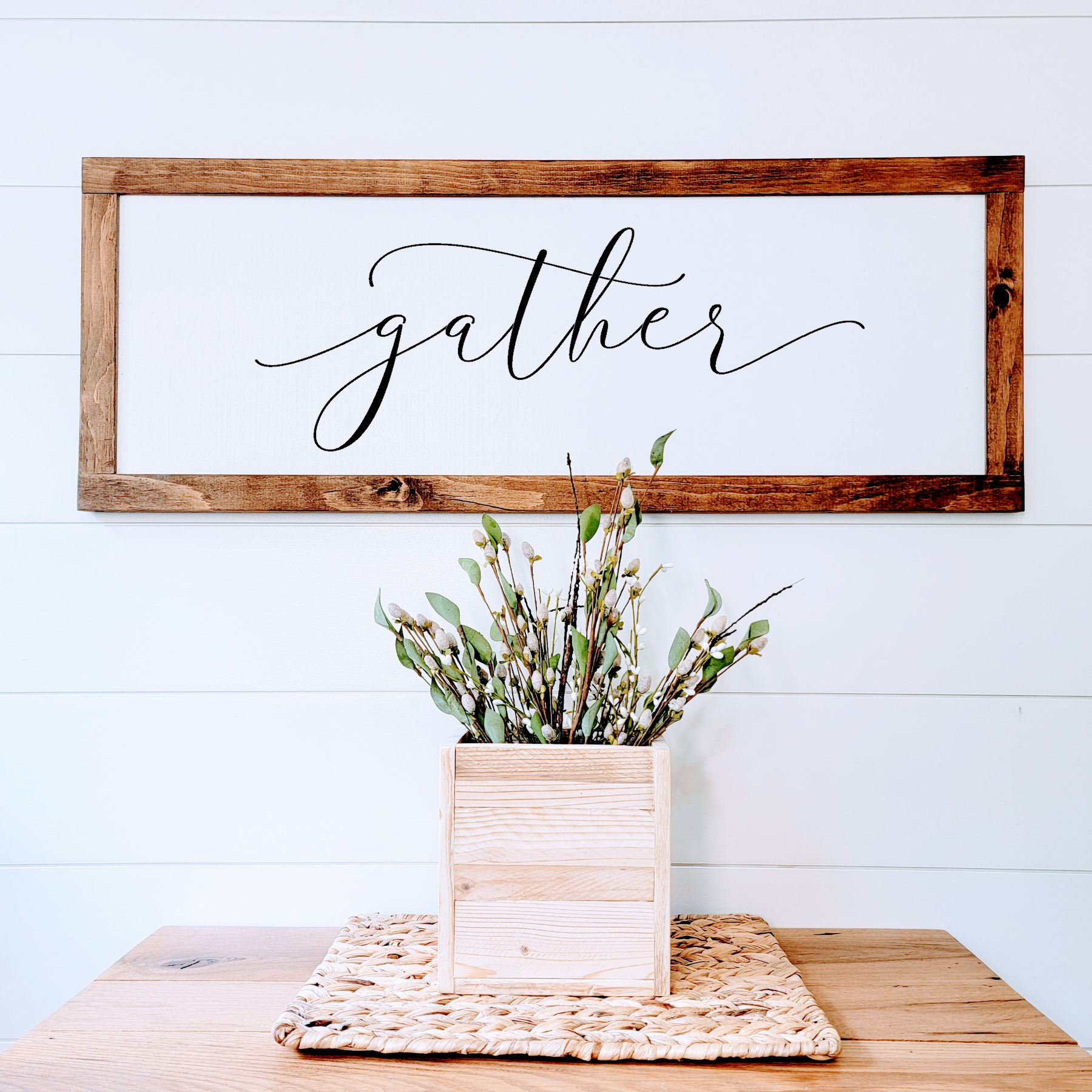 Gather - Wood Sign
