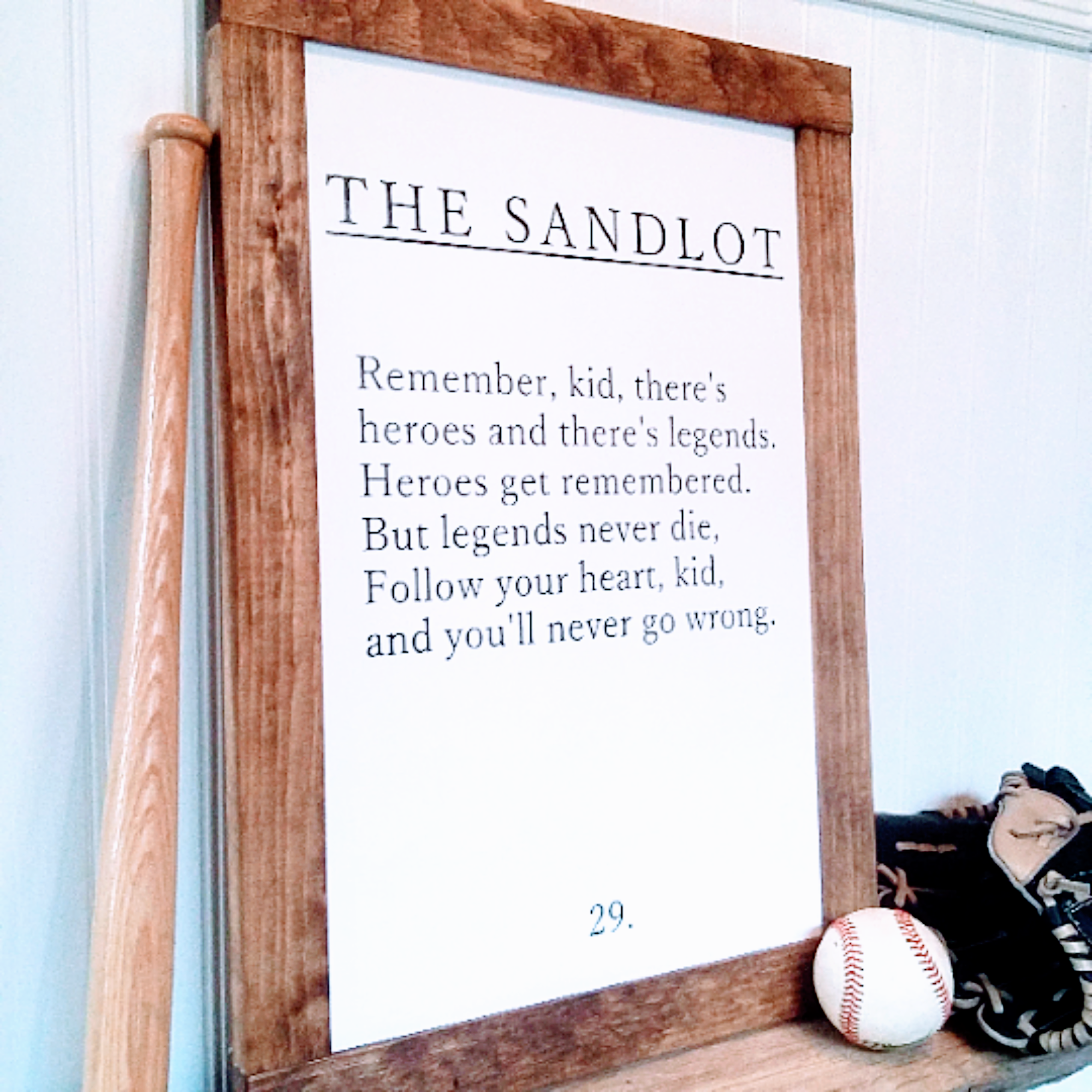The Sandlot - Wood Sign