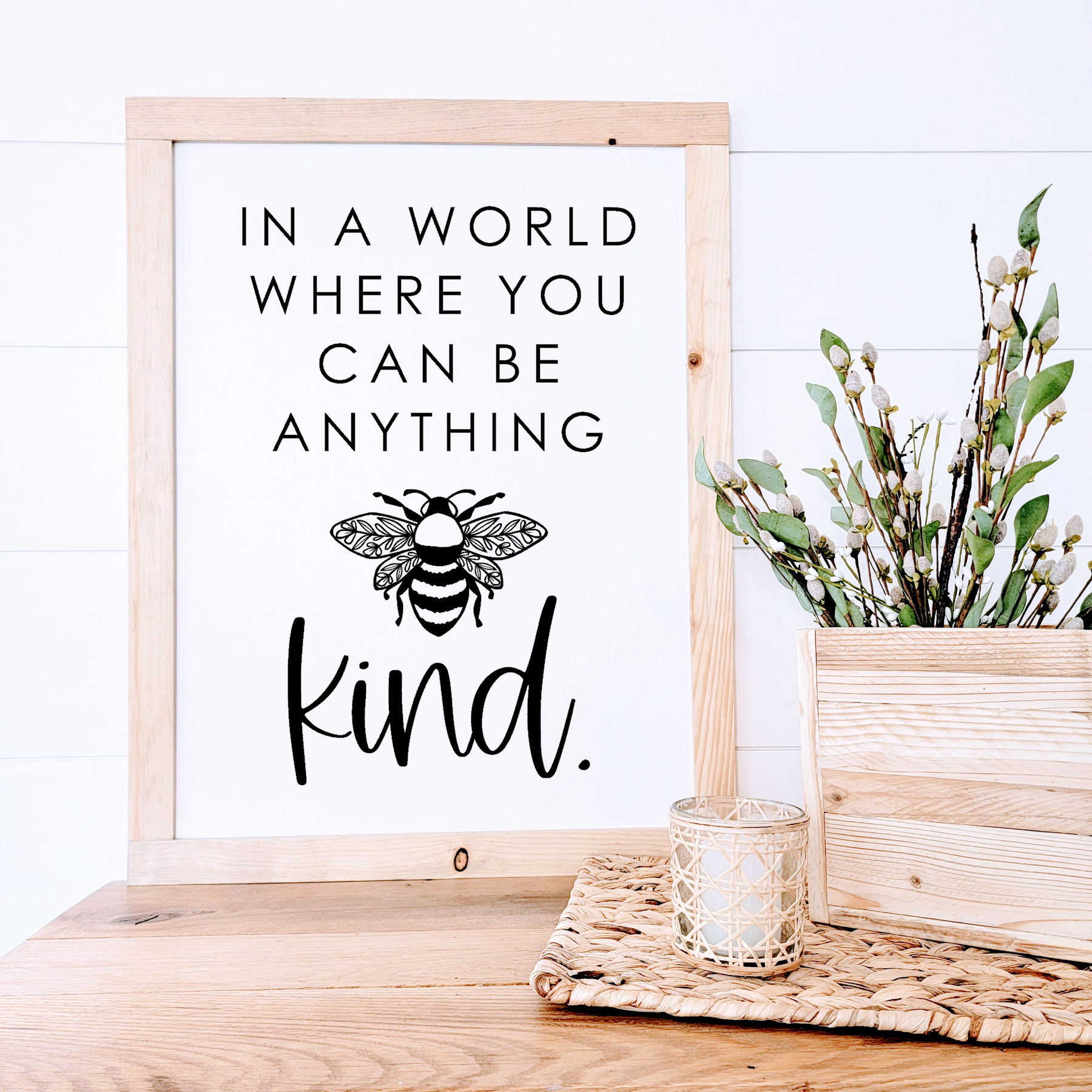 Be Kind - Wood Sign