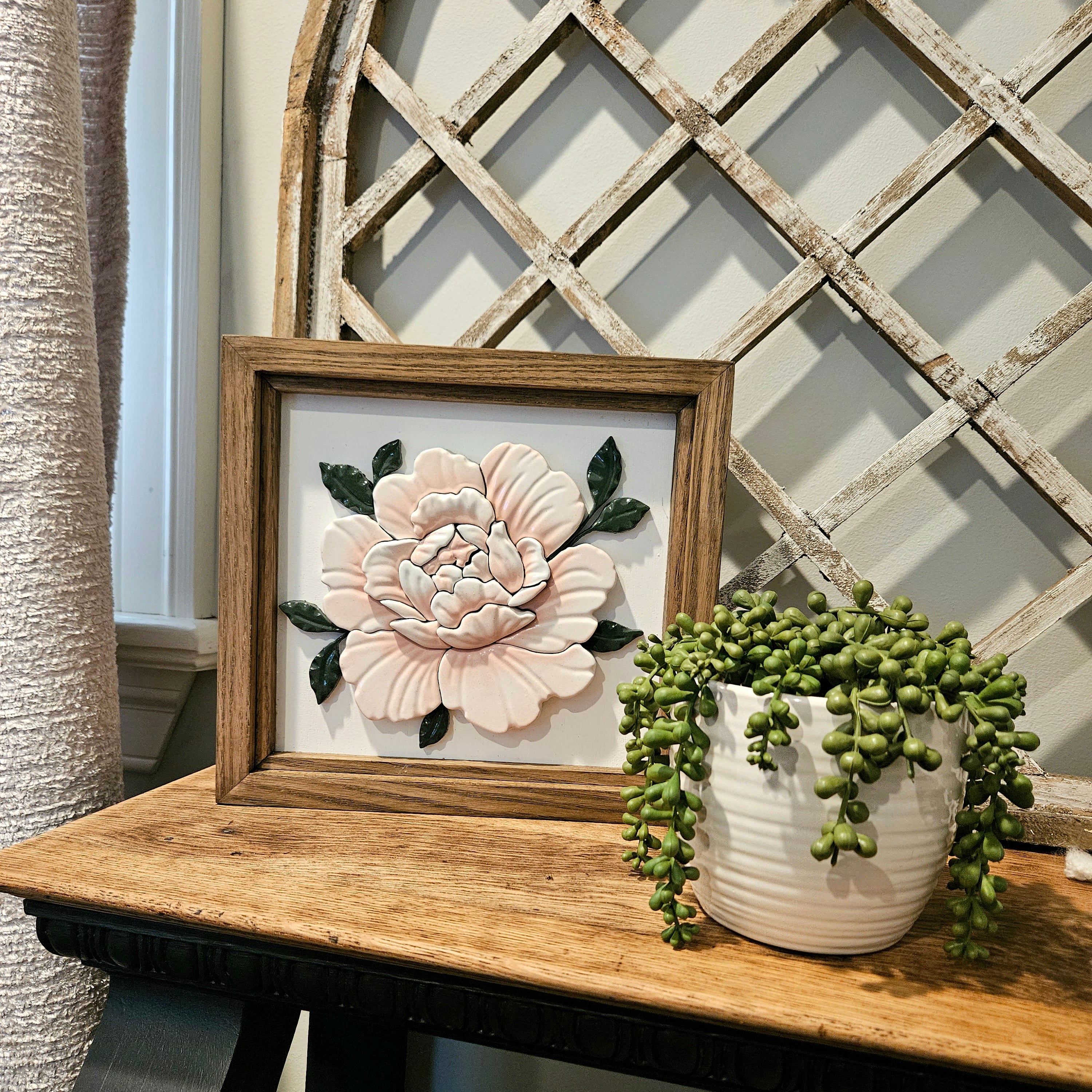 3D Peony Wall Art