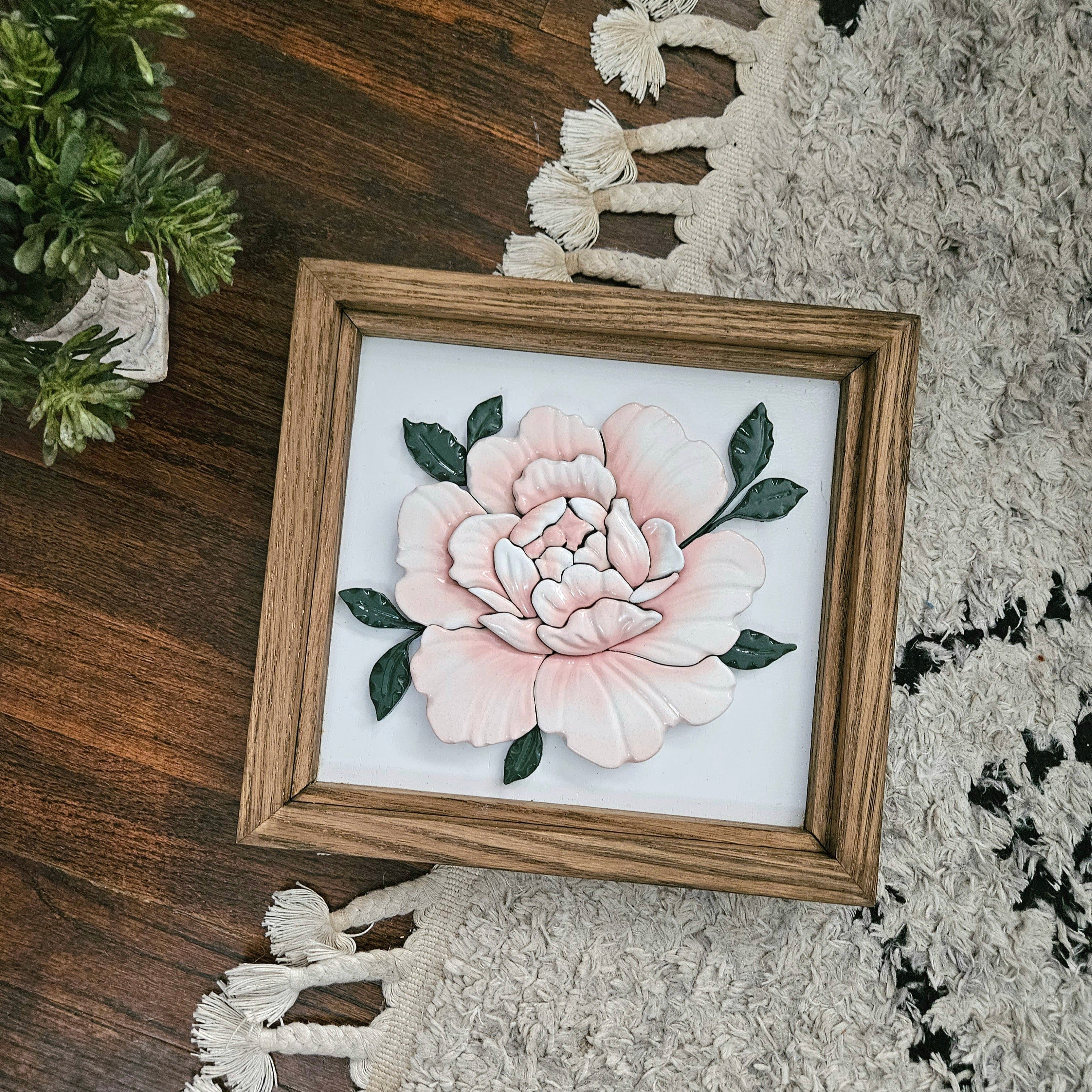 3D Peony Wall Art