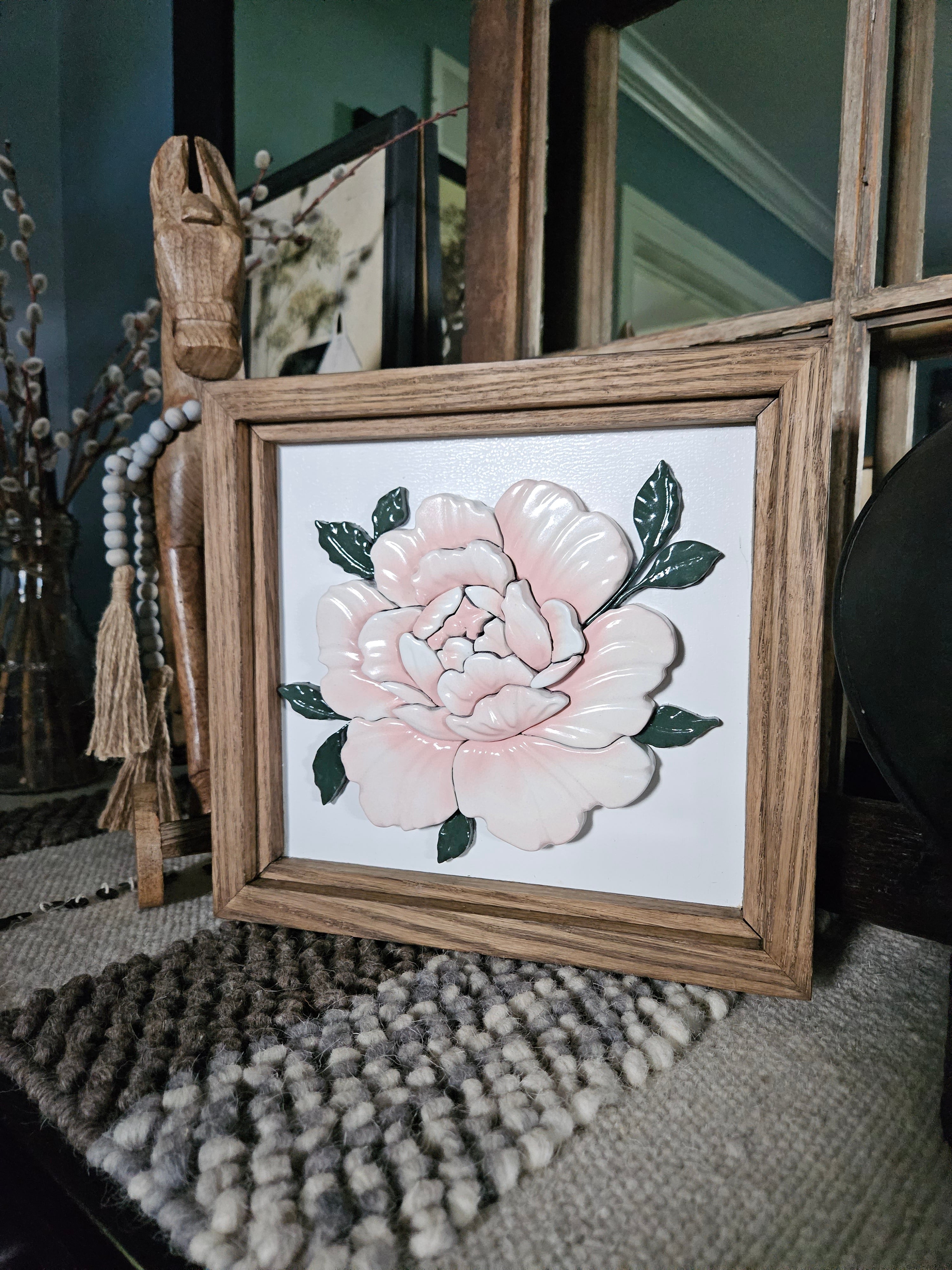 3D Peony Wall Art