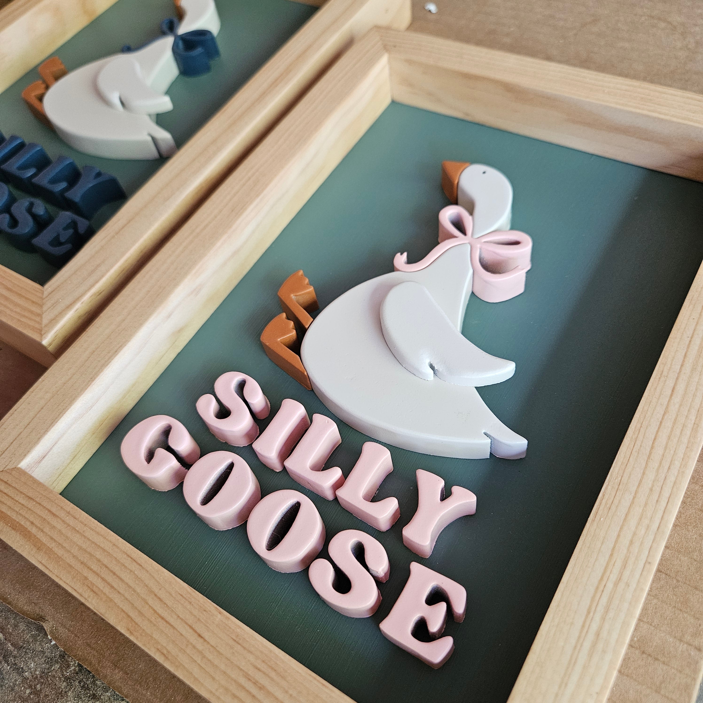 3D Silly Goose Sign