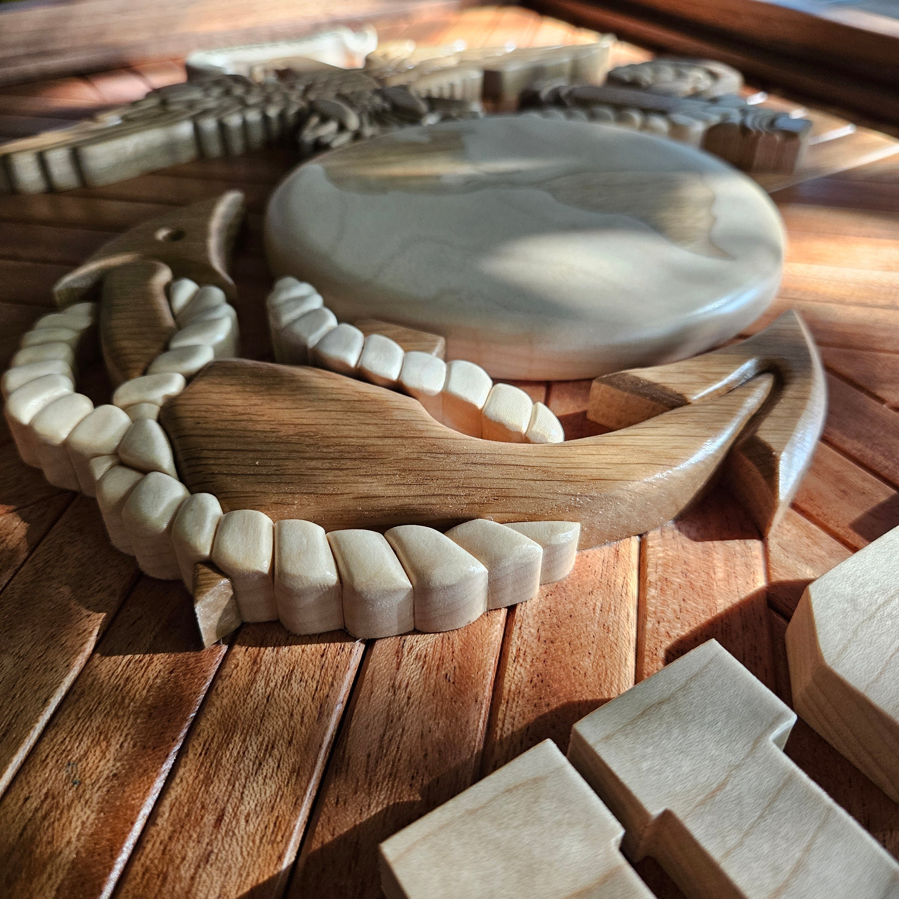Hardwood 3D USMC Logo Sign