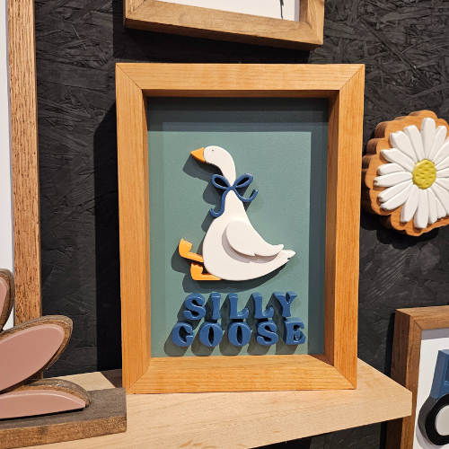 3D Silly Goose Sign