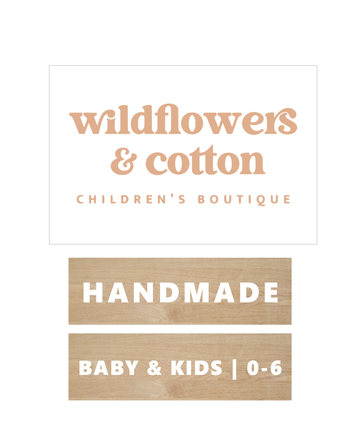 Custom 3D Hanging Business Logo Sign - Wildflowers & Cotton