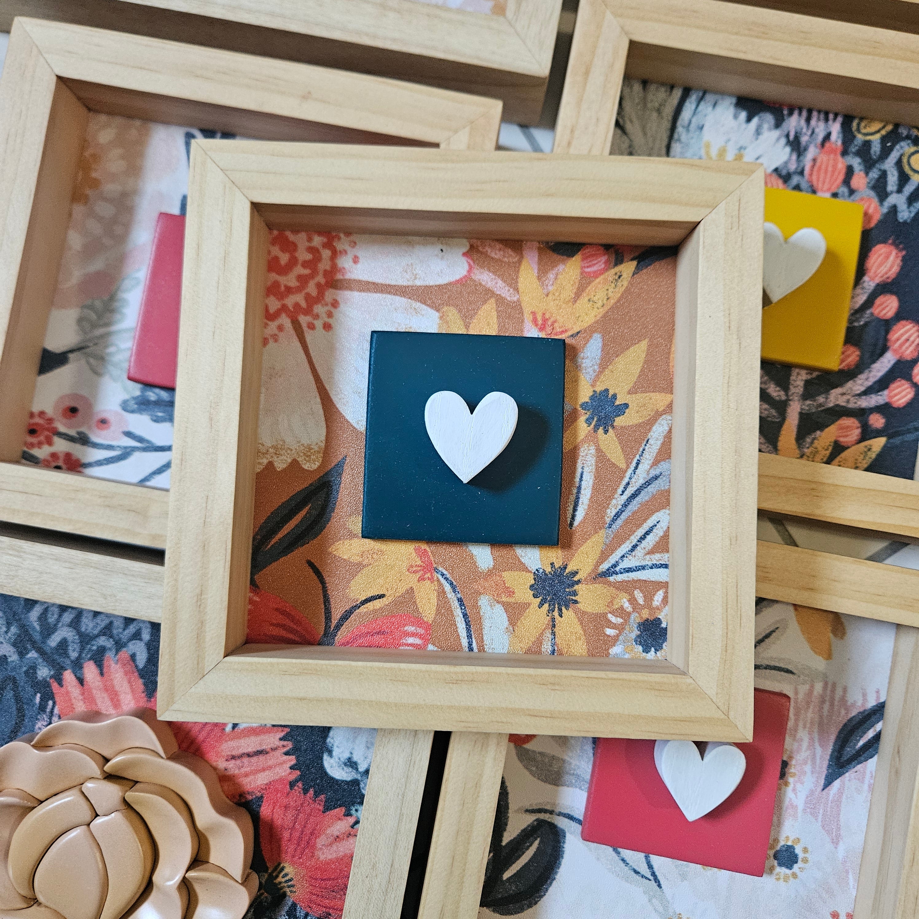 Mini 3D Heart Wood Sign