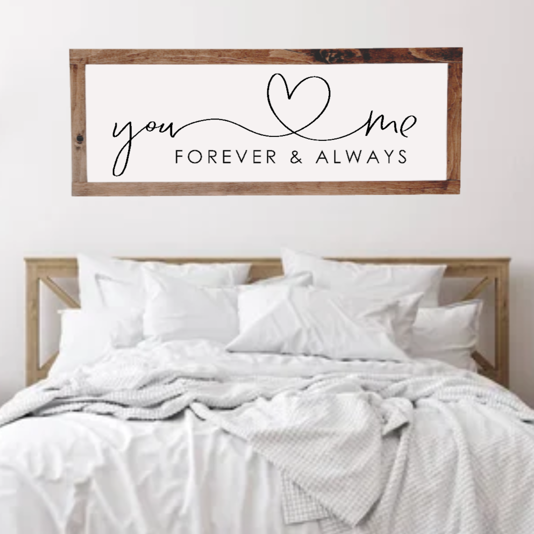 forever + always - Wood Sign